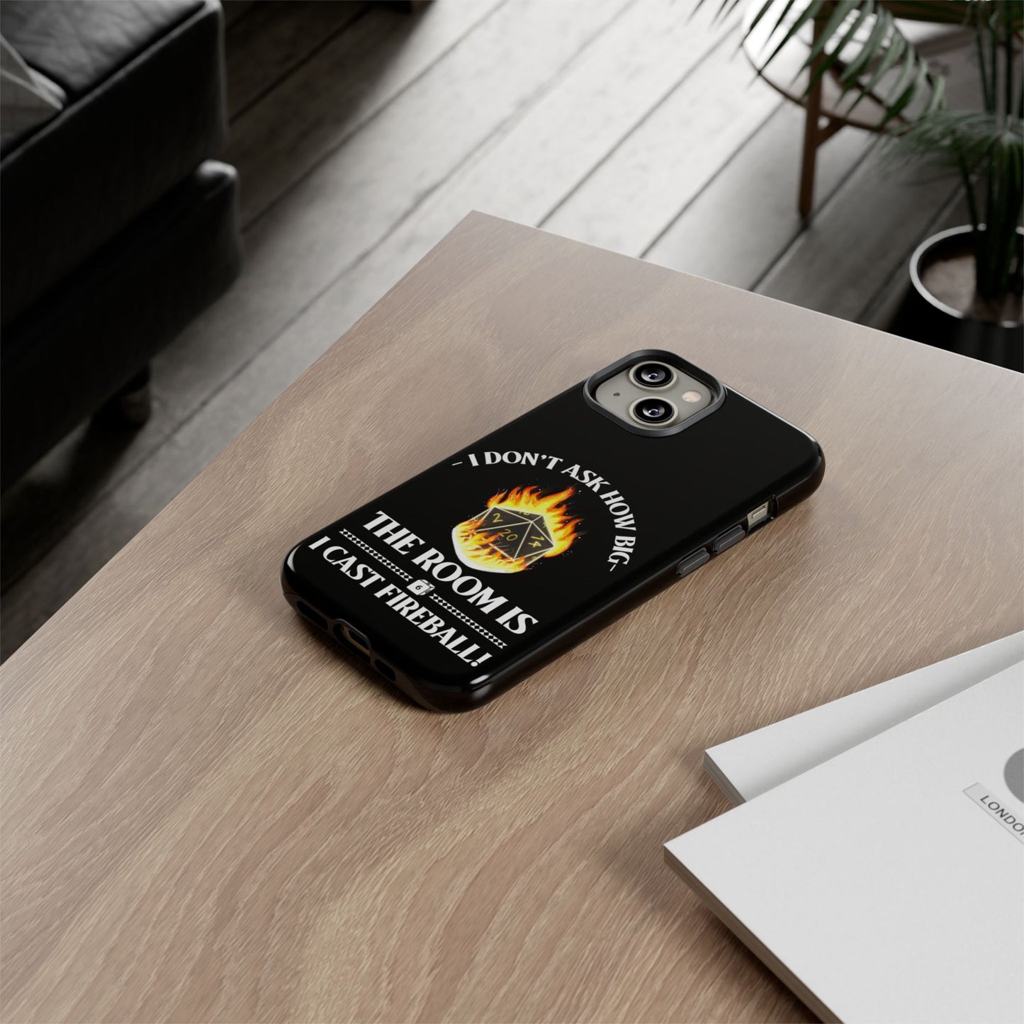 Phone Cases - d&d spell cast fireball