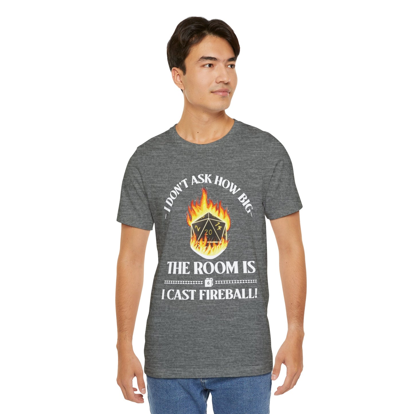 DnD, D&D, Cast fireball Unisex Tee, Introvert Meme Shirt, Funny Graphic Tee, Sarcastic T-Shirt, Humorous Top, Hilarious Quote Tee