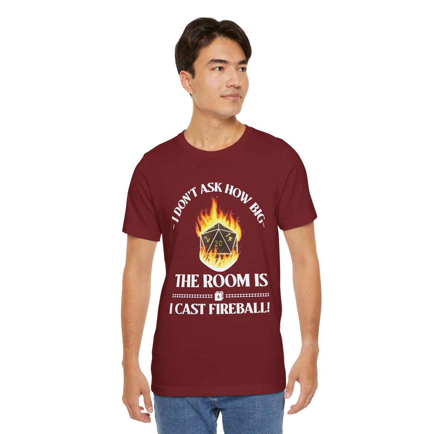 DnD, D&D, Cast fireball Unisex Tee, Introvert Meme Shirt, Funny Graphic Tee, Sarcastic T-Shirt, Humorous Top, Hilarious Quote Tee