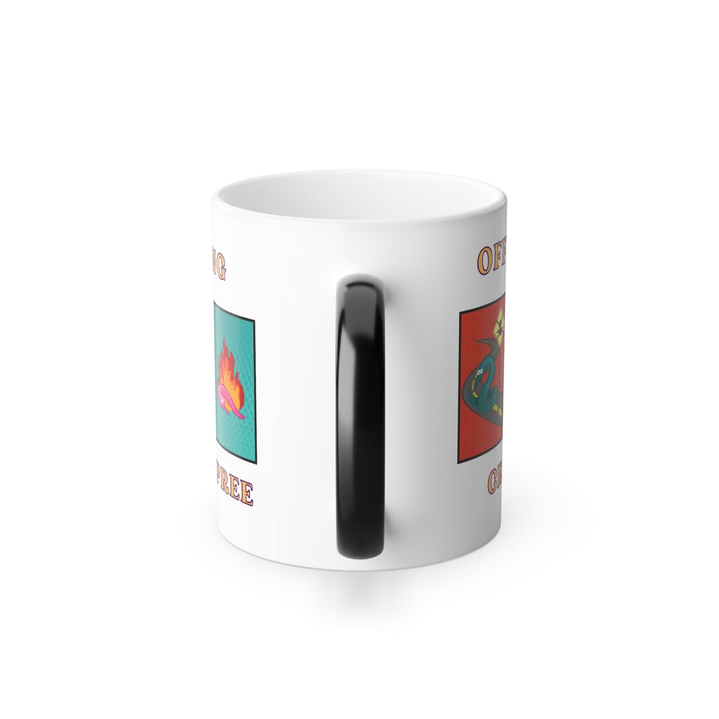 Worm Off String Crime Spree, Color Morphing Mug, coffee cup, 11oz
