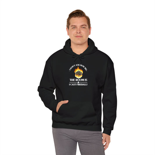 Hoodie - dnd Cast Fireball Design
