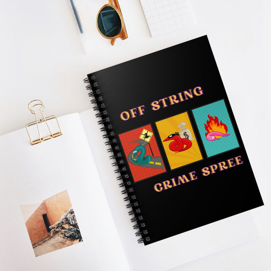 Worm off the String, Crime Spree, Spiral Notebook - Ruled Line