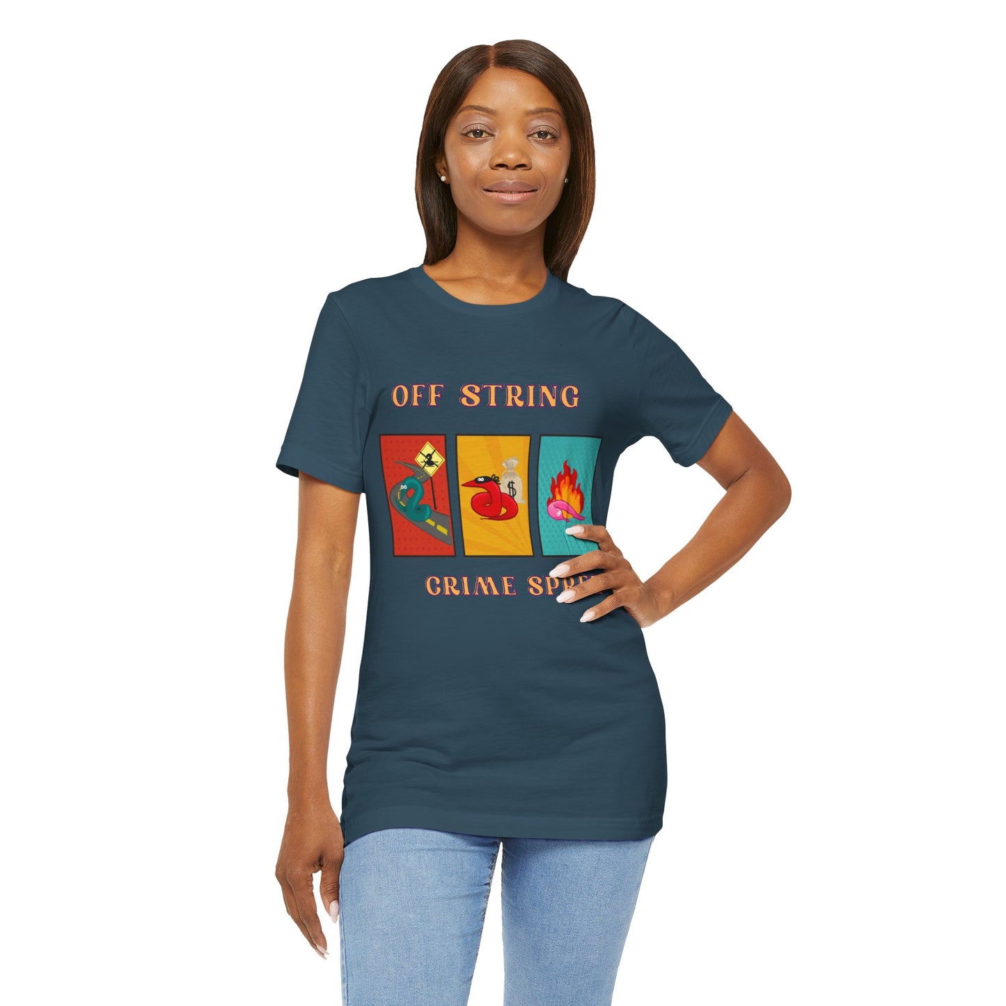 Worm on the String, Worm off the String, Crime Spree, Unisex Jersey Short Sleeve Tee