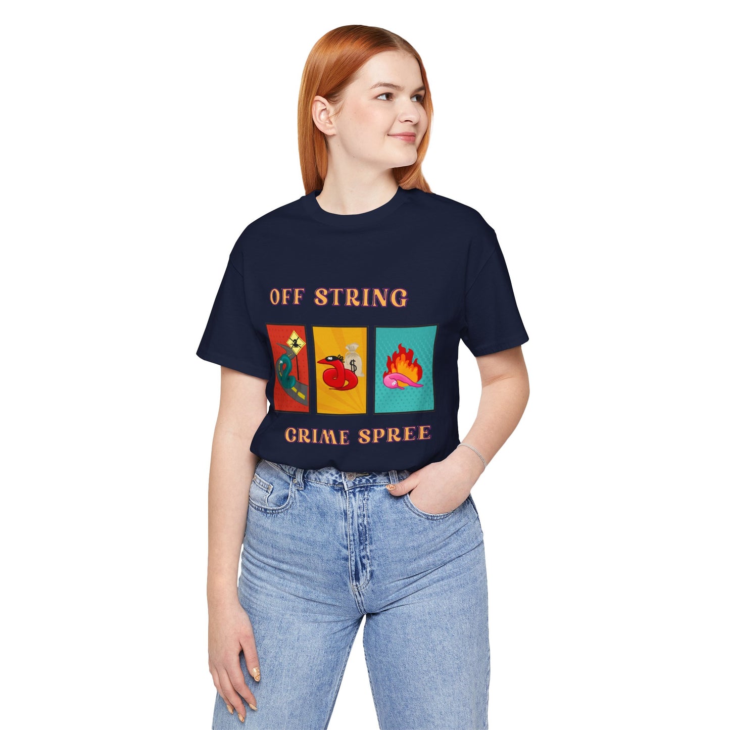 Worm on the String, Worm off the String, Crime Spree, Unisex Jersey Short Sleeve Tee