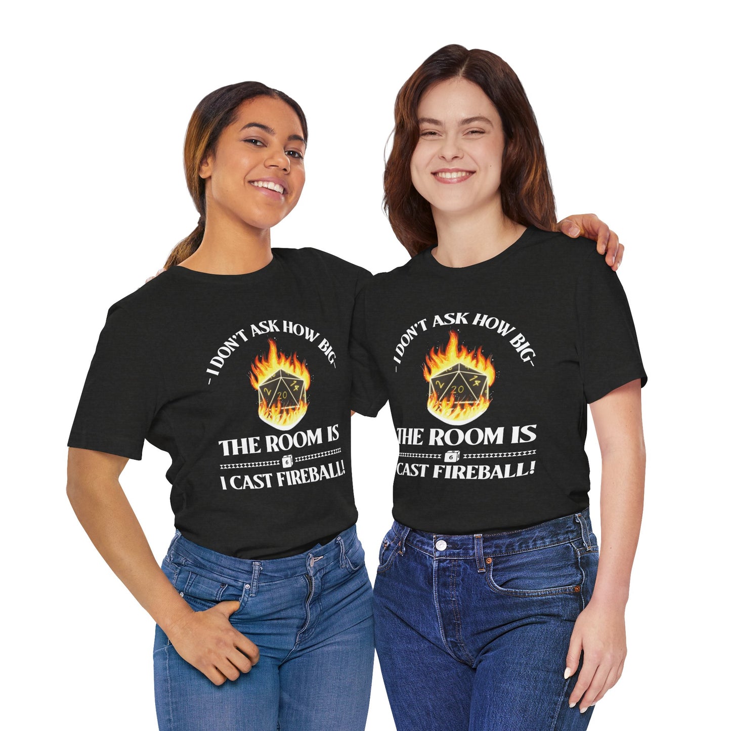 DnD, D&D, Cast fireball Unisex Tee, Introvert Meme Shirt, Funny Graphic Tee, Sarcastic T-Shirt, Humorous Top, Hilarious Quote Tee