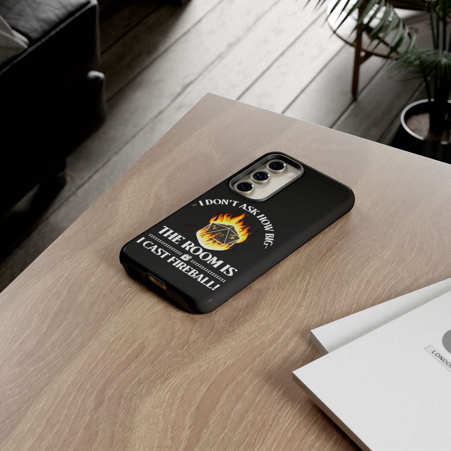 Phone Cases - d&d spell cast fireball