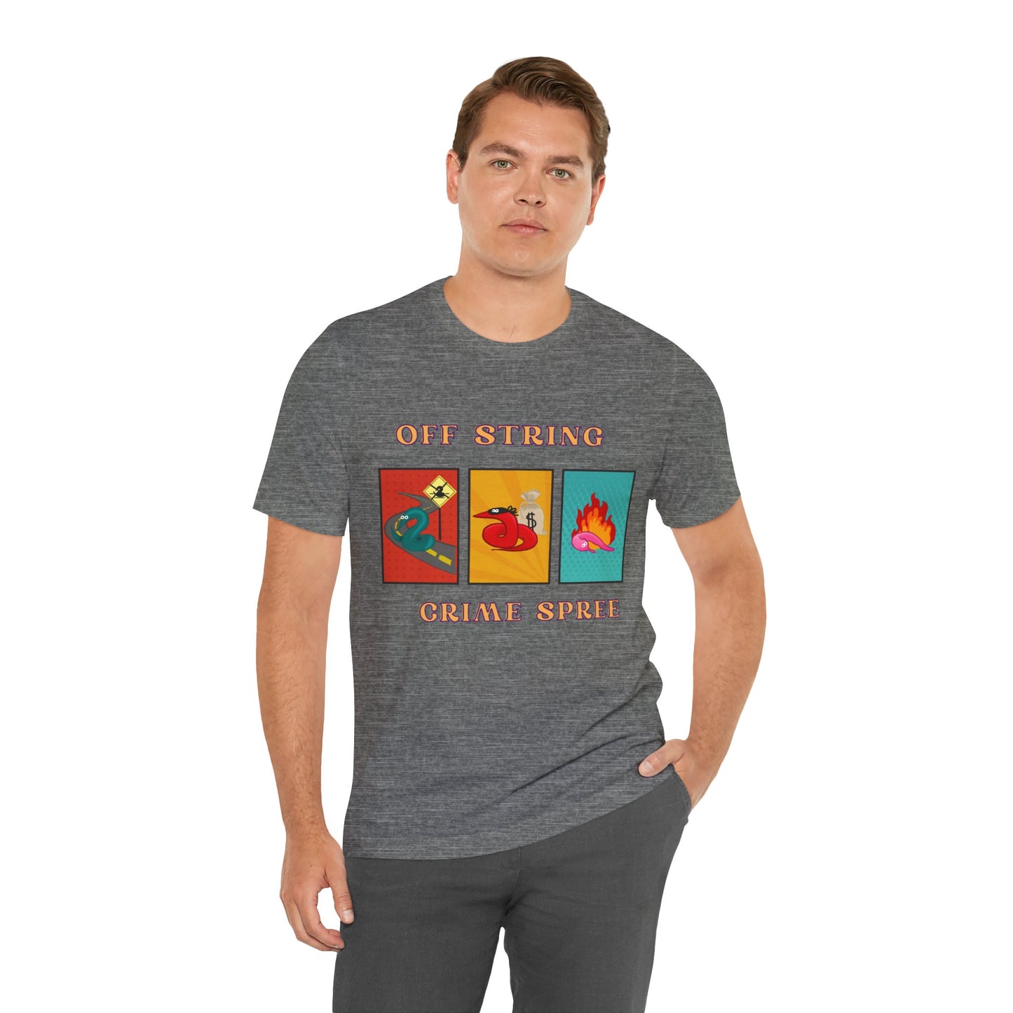 Worm on the String, Worm off the String, Crime Spree, Unisex Jersey Short Sleeve Tee