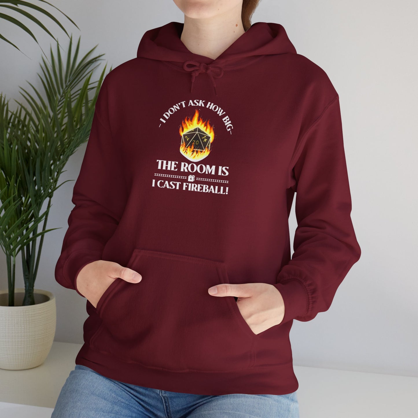 Hoodie - dnd Cast Fireball Design