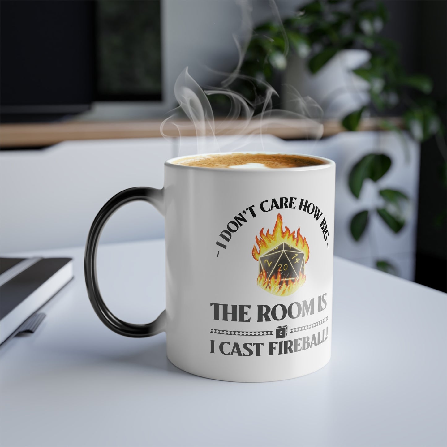 Mug - d&d Spell Cast Fireball Color Morphing Mug, 11oz