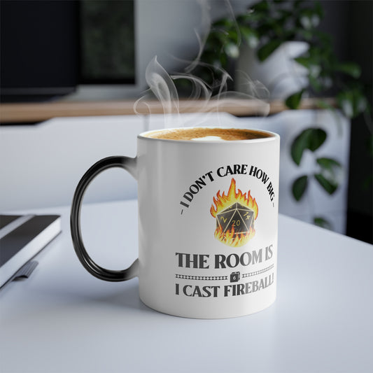 Mug - d&d Spell Cast Fireball Color Morphing Mug, 11oz