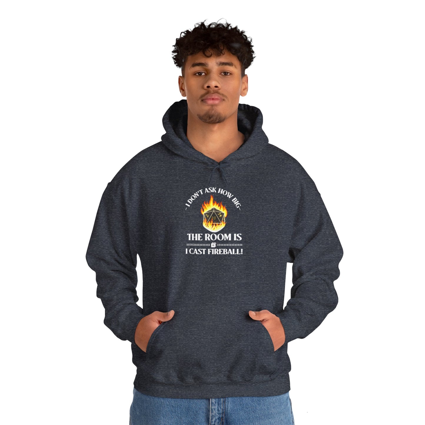 Hoodie - dnd Cast Fireball Design