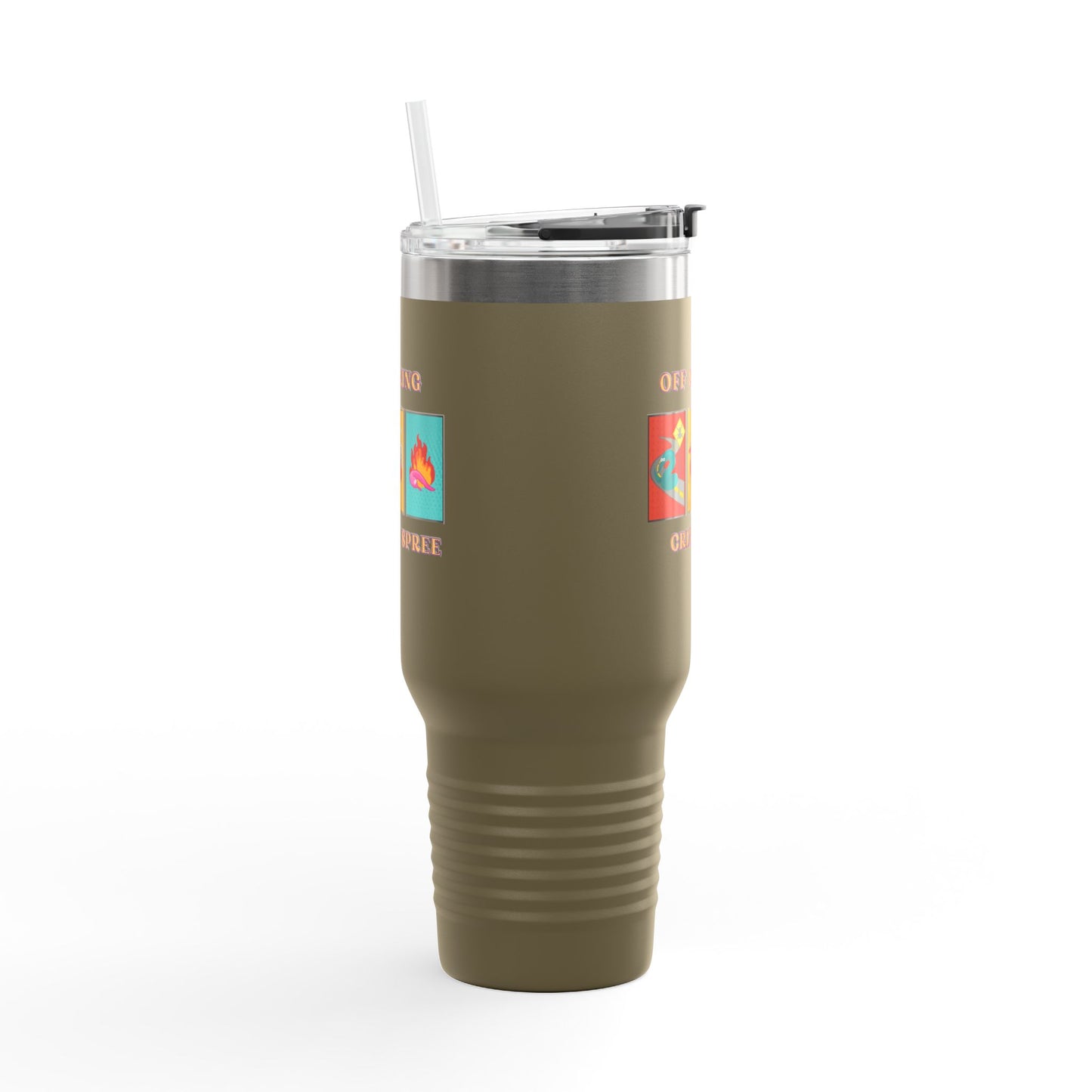 Worm off the String, Crime Spree, Insulated Travel Mug, 40oz