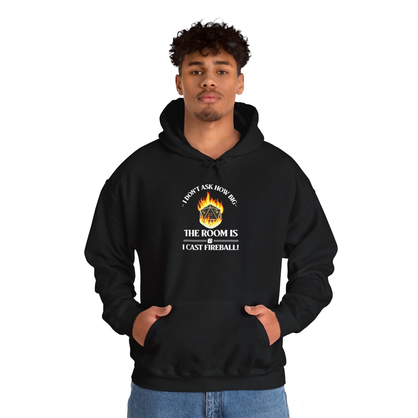 Hoodie - dnd Cast Fireball Design
