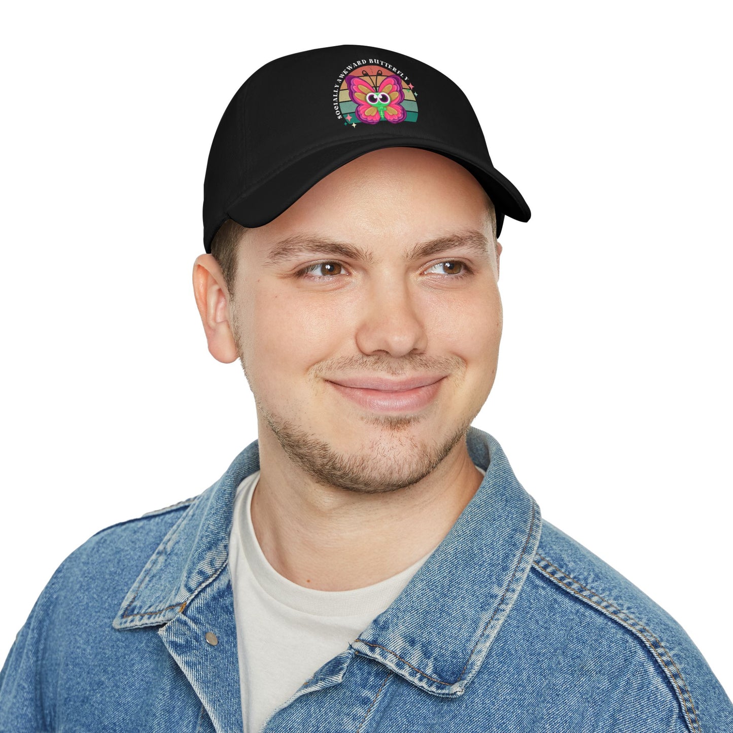Socially Awkward Butterfly, OTTO, hat, Low Profile Baseball Cap
