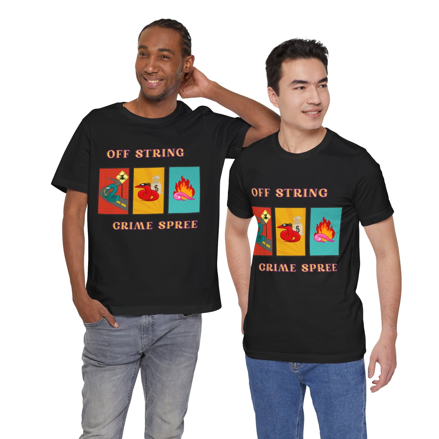 Worm on the String, Worm off the String, Crime Spree, Unisex Jersey Short Sleeve Tee