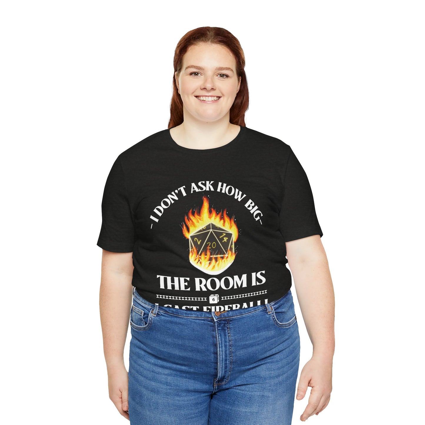 DnD, D&D, Cast fireball Unisex Tee, Introvert Meme Shirt, Funny Graphic Tee, Sarcastic T-Shirt, Humorous Top, Hilarious Quote Tee