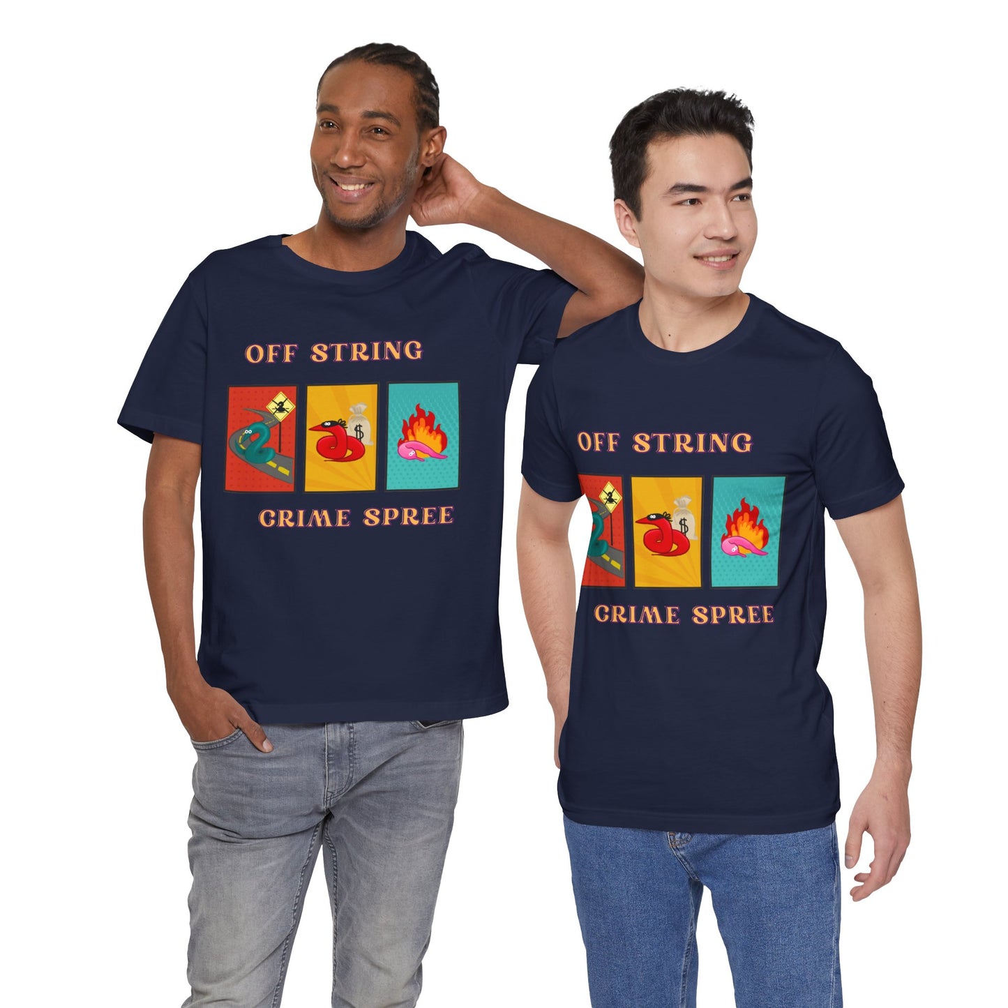 Worm on the String, Worm off the String, Crime Spree, Unisex Jersey Short Sleeve Tee