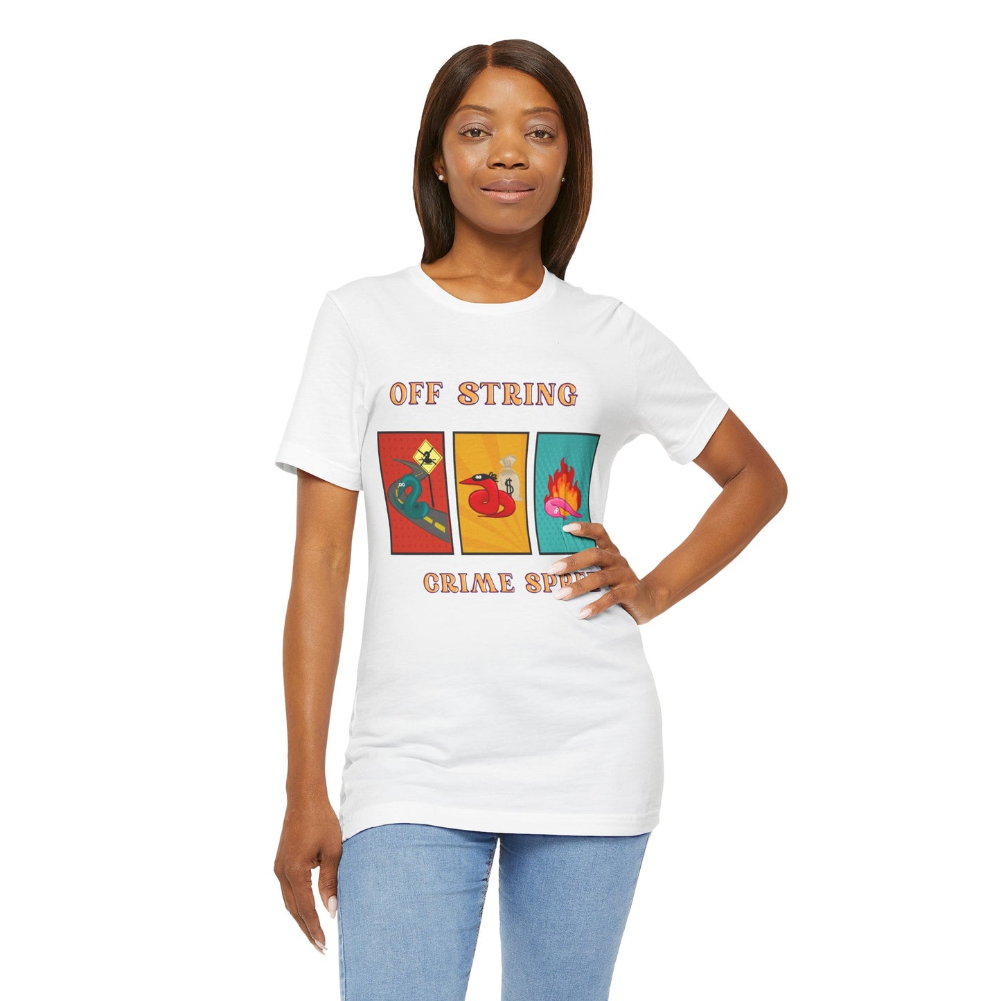 Worm on the String, Worm off the String, Crime Spree, Unisex Jersey Short Sleeve Tee