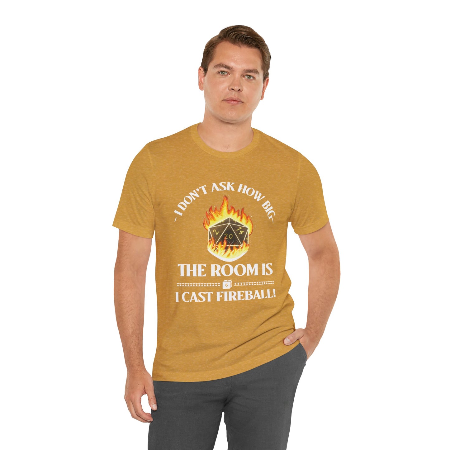 DnD, D&D, Cast fireball Unisex Tee, Introvert Meme Shirt, Funny Graphic Tee, Sarcastic T-Shirt, Humorous Top, Hilarious Quote Tee
