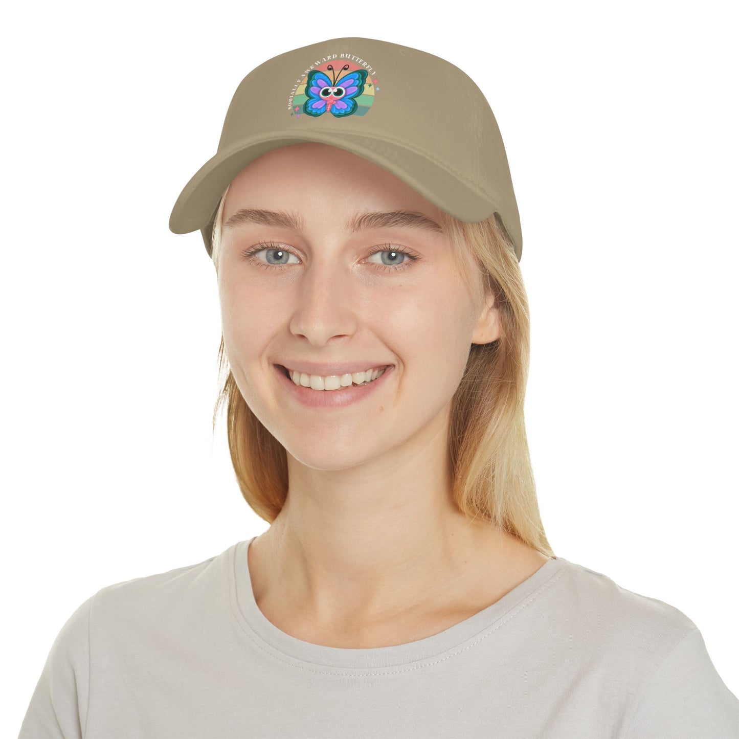 Socially Awkward Butterfly, OTTO, hat, Low Profile Baseball Cap