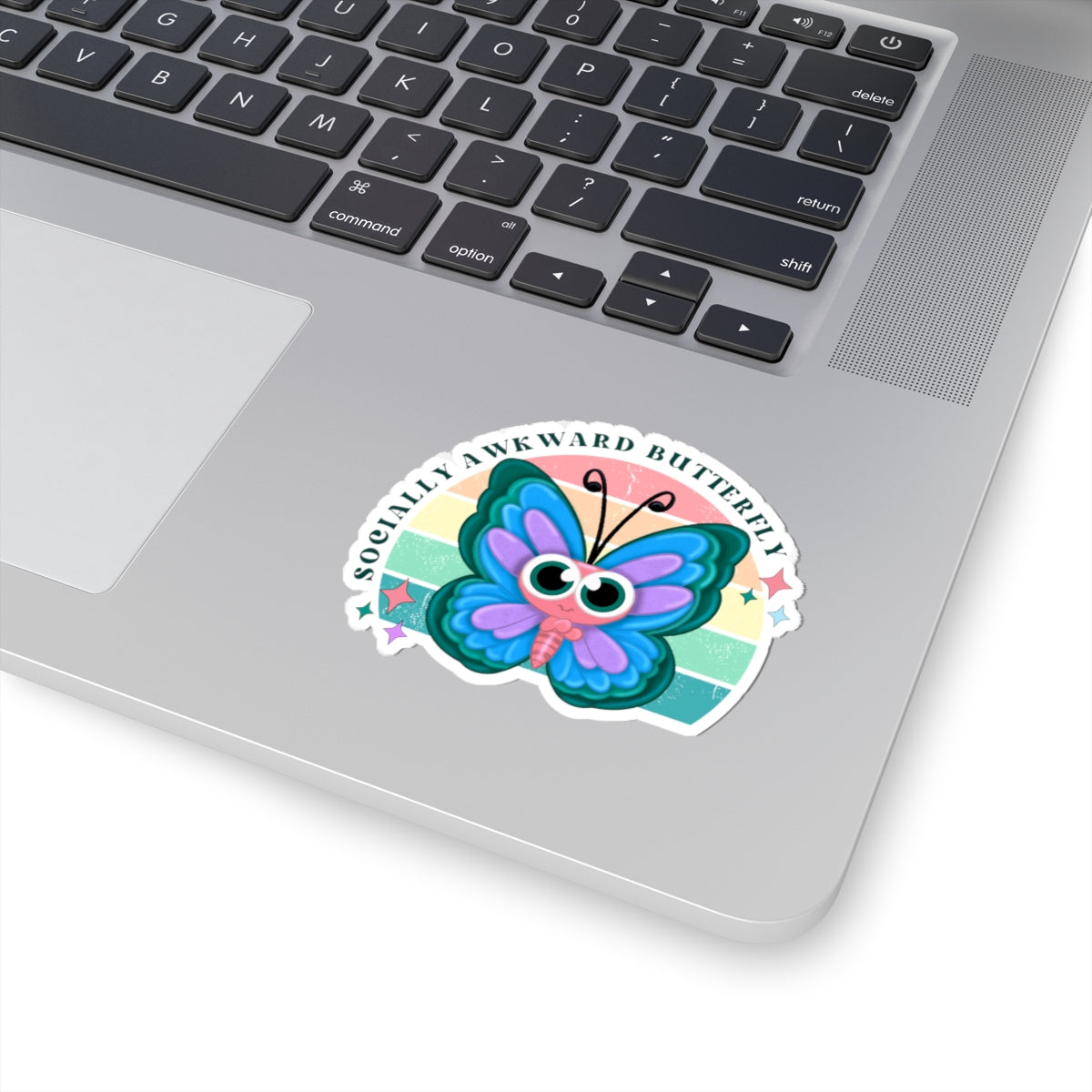 Socially Awkward Butterfly Sticker Decal