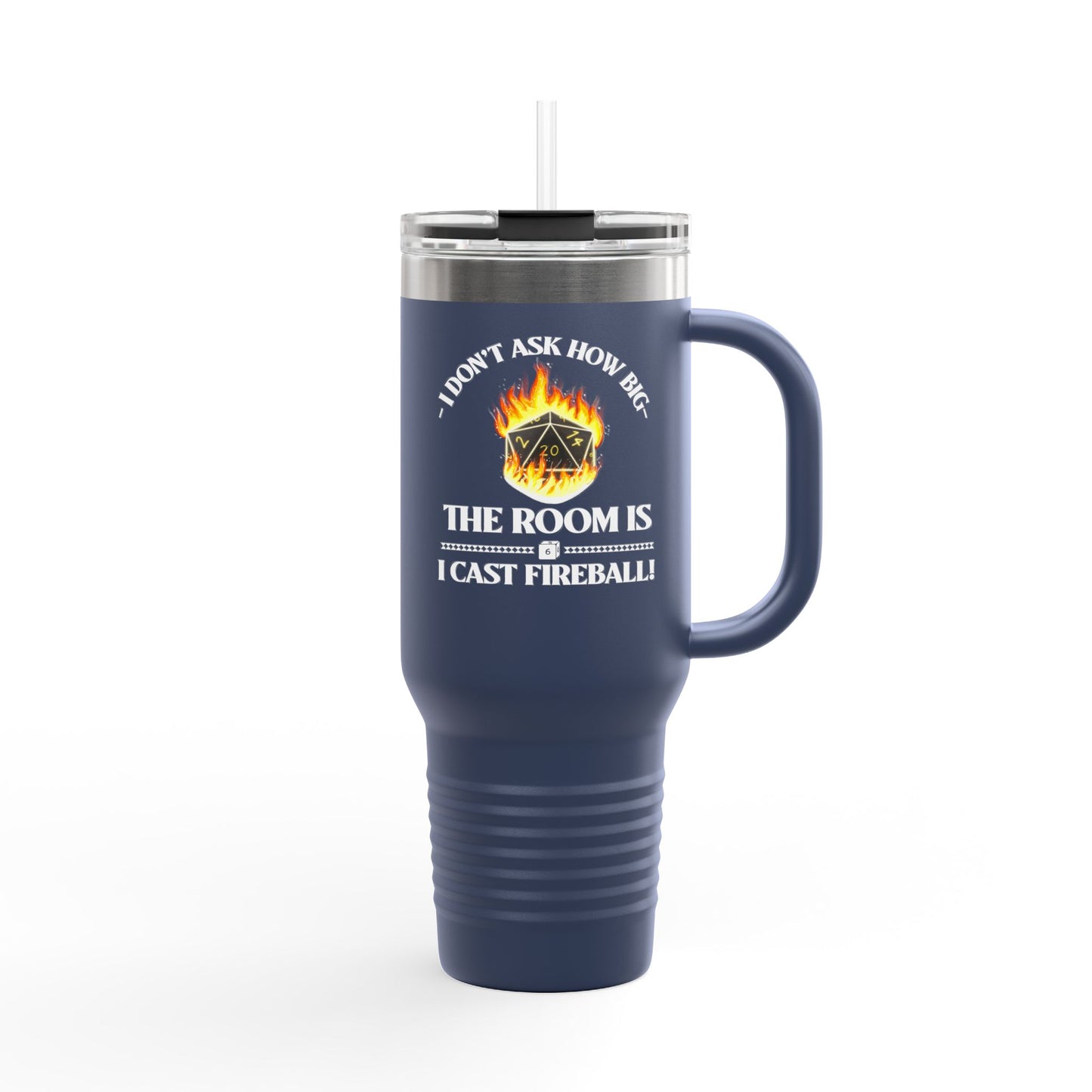 Travel Mug - d&d Spell Cast Fireball Design