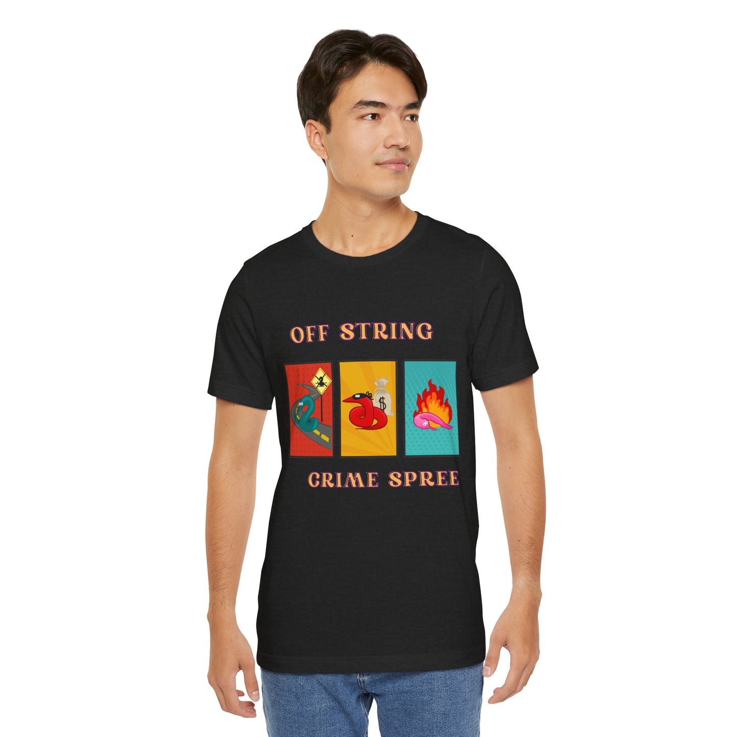 Worm on the String, Worm off the String, Crime Spree, Unisex Jersey Short Sleeve Tee