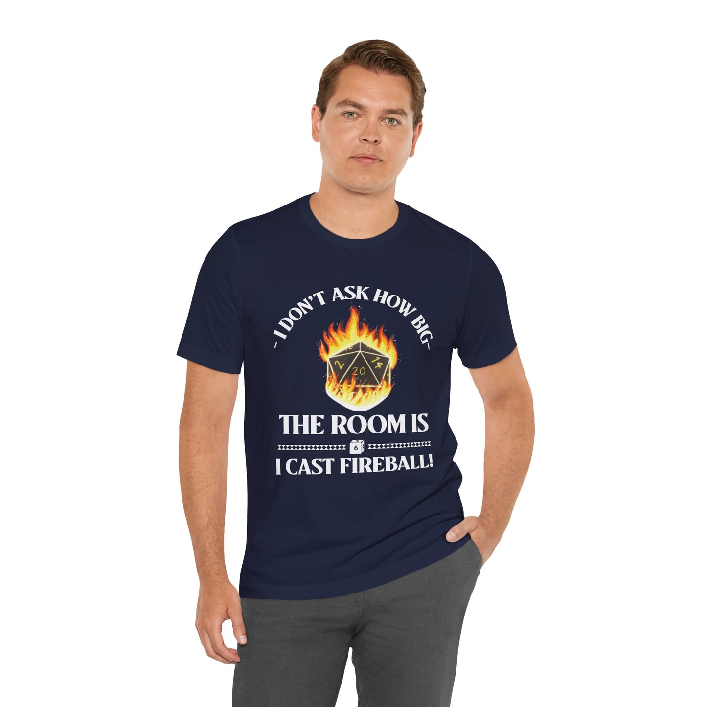 DnD, D&D, Cast fireball Unisex Tee, Introvert Meme Shirt, Funny Graphic Tee, Sarcastic T-Shirt, Humorous Top, Hilarious Quote Tee