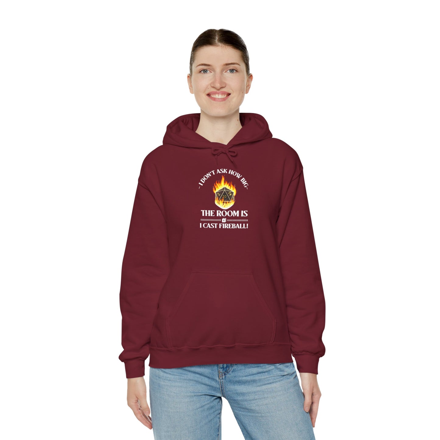 Hoodie - dnd Cast Fireball Design