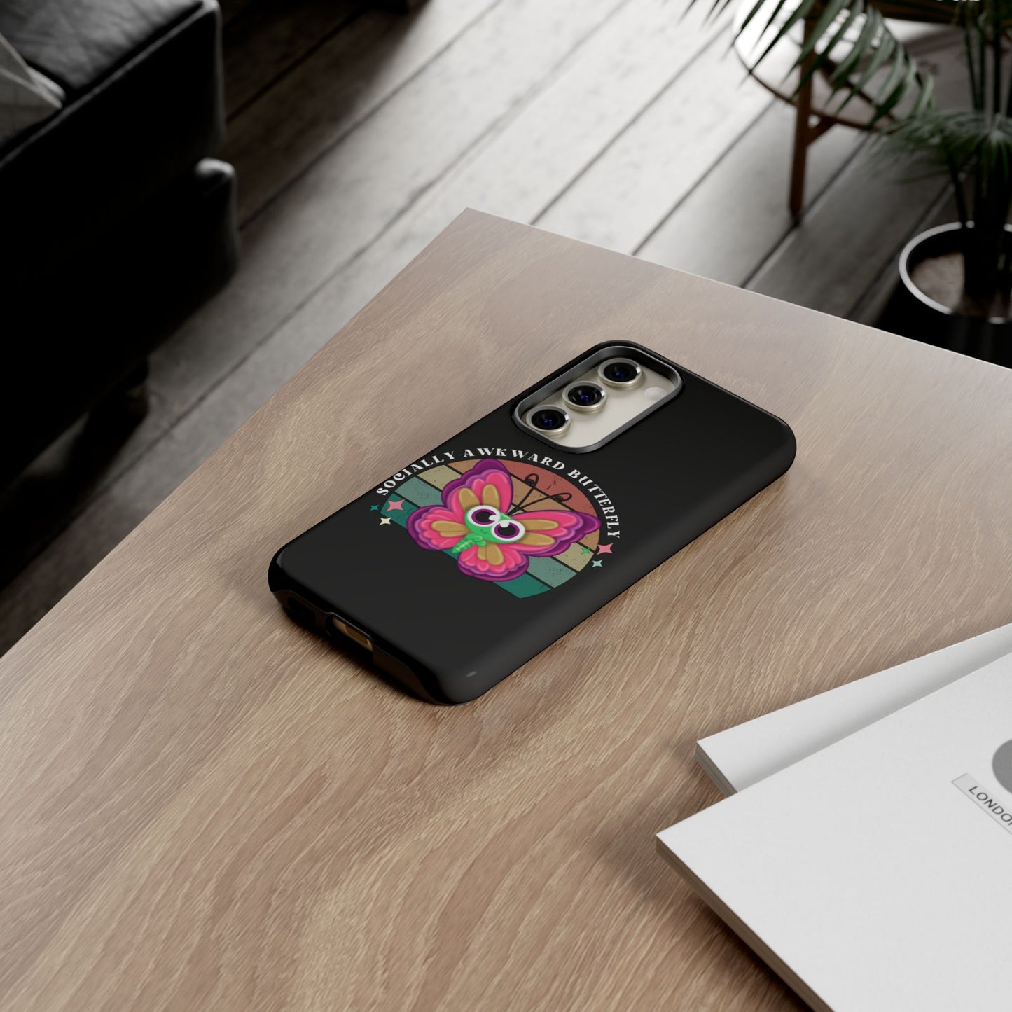 Socially Awkward Butterfly phone case Tough Cases