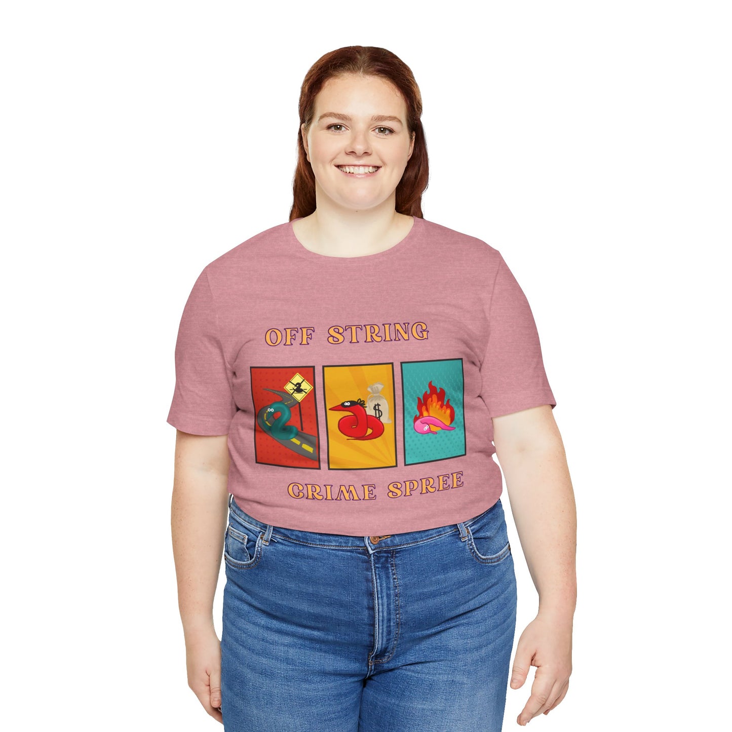 Worm on the String, Worm off the String, Crime Spree, Unisex Jersey Short Sleeve Tee