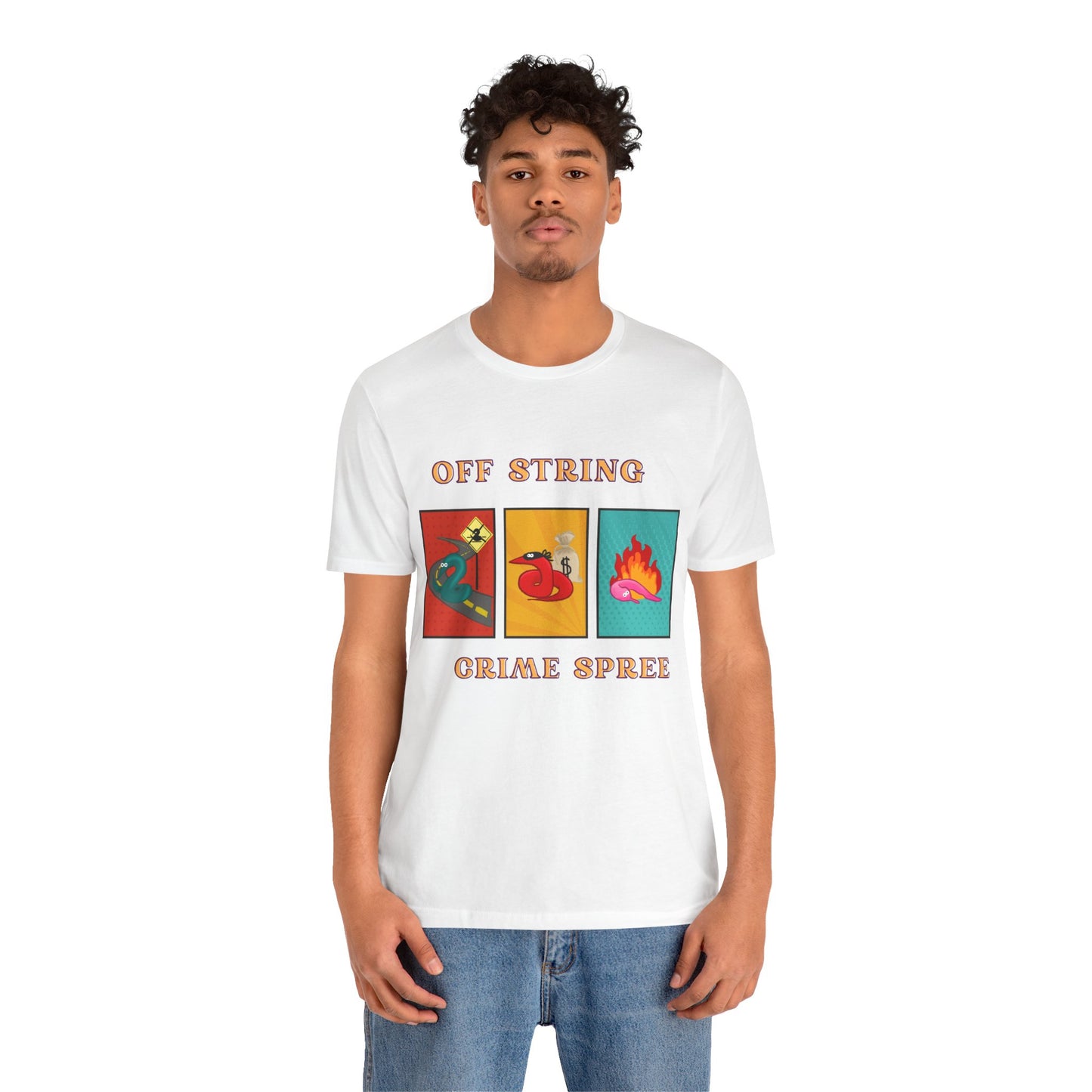 Worm on the String, Worm off the String, Crime Spree, Unisex Jersey Short Sleeve Tee