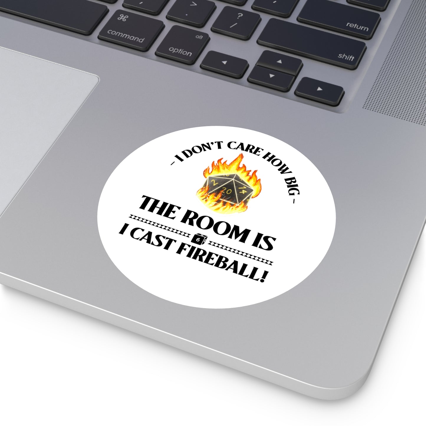 Sticker Set: D&D Cast Fireball Round Stickers