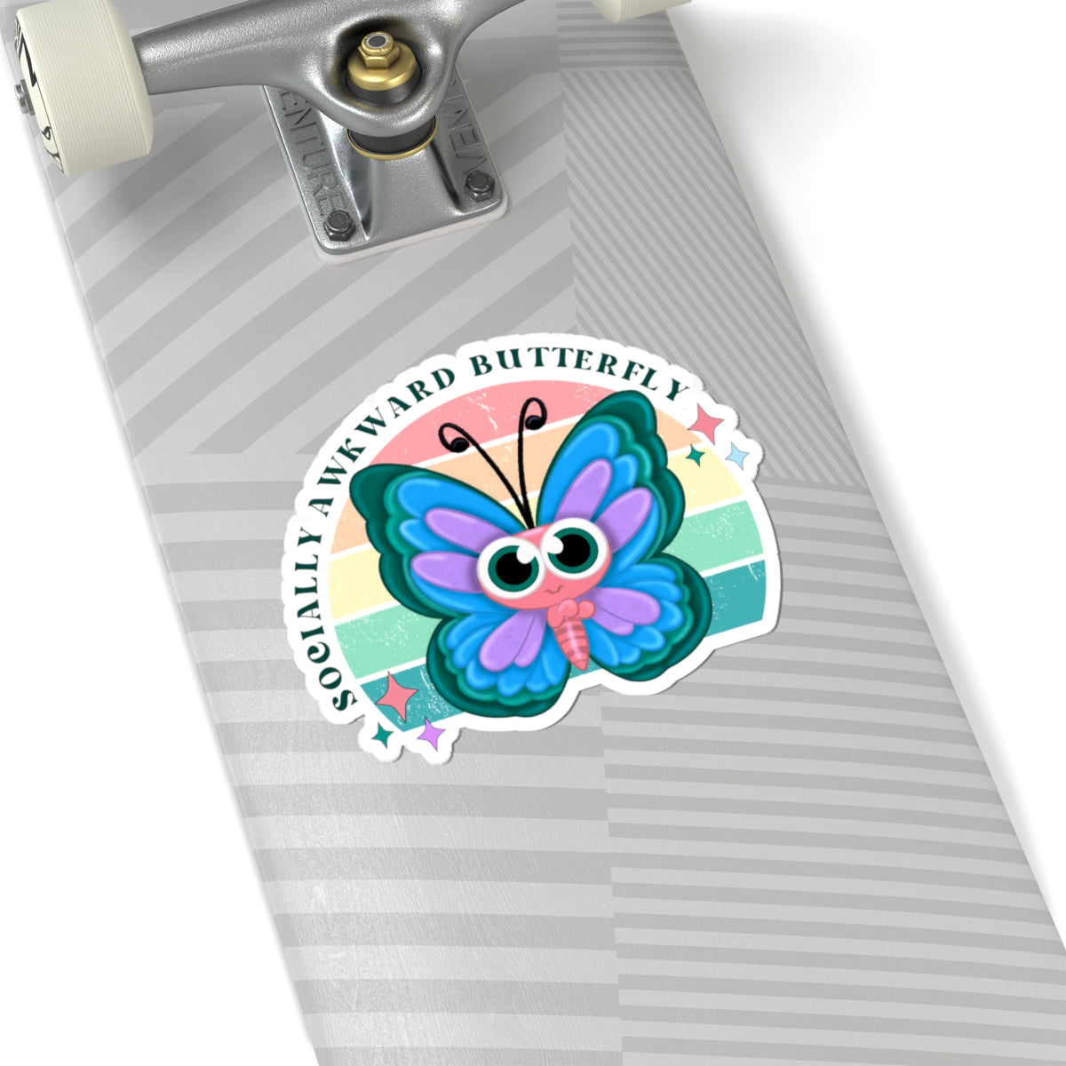 Socially Awkward Butterfly Sticker Decal