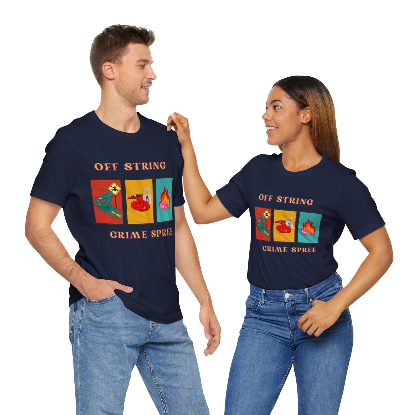 Worm on the String, Worm off the String, Crime Spree, Unisex Jersey Short Sleeve Tee