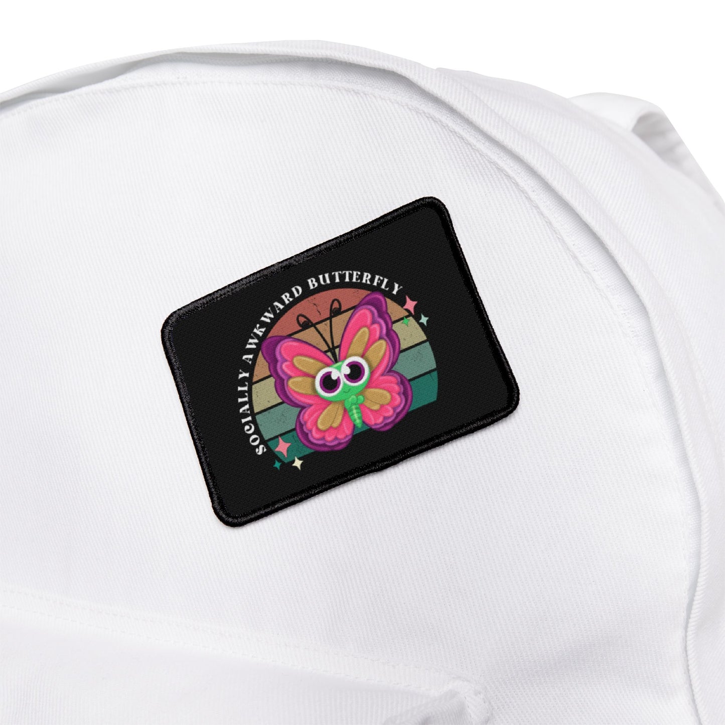 Socially Awkward Butterfly, Iron-On Patches