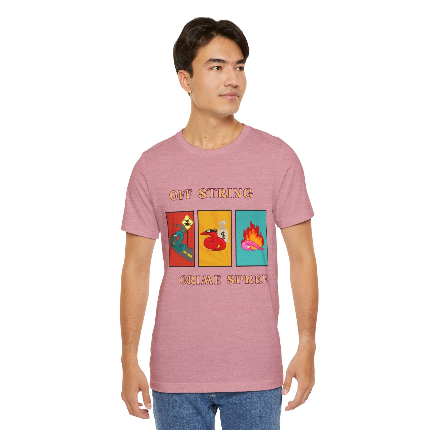 Worm on the String, Worm off the String, Crime Spree, Unisex Jersey Short Sleeve Tee