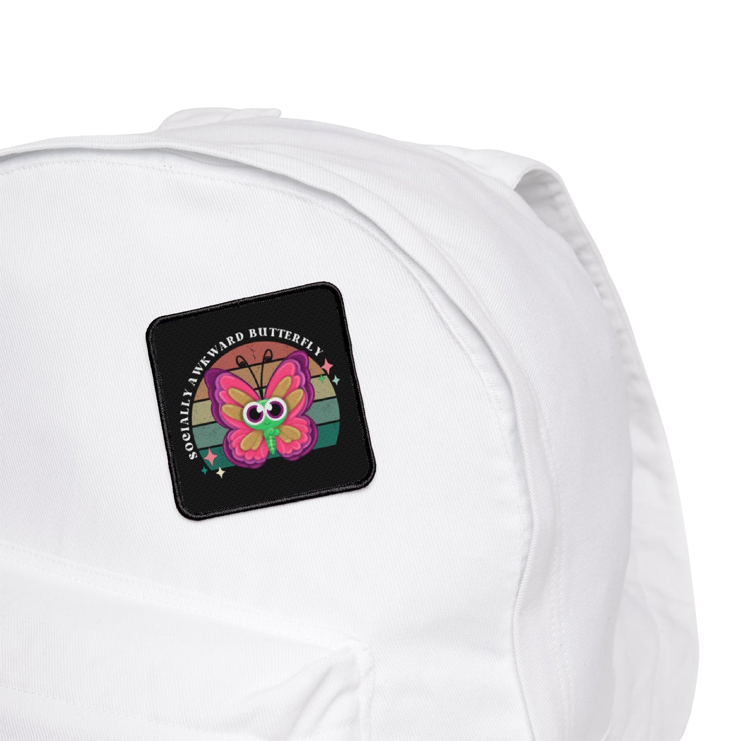 Socially Awkward Butterfly, Iron-On Patches