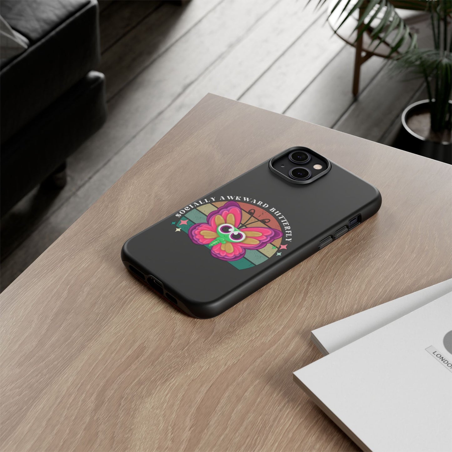 Socially Awkward Butterfly phone case Tough Cases
