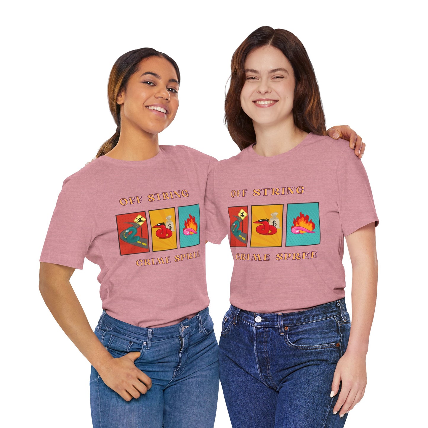 Worm on the String, Worm off the String, Crime Spree, Unisex Jersey Short Sleeve Tee