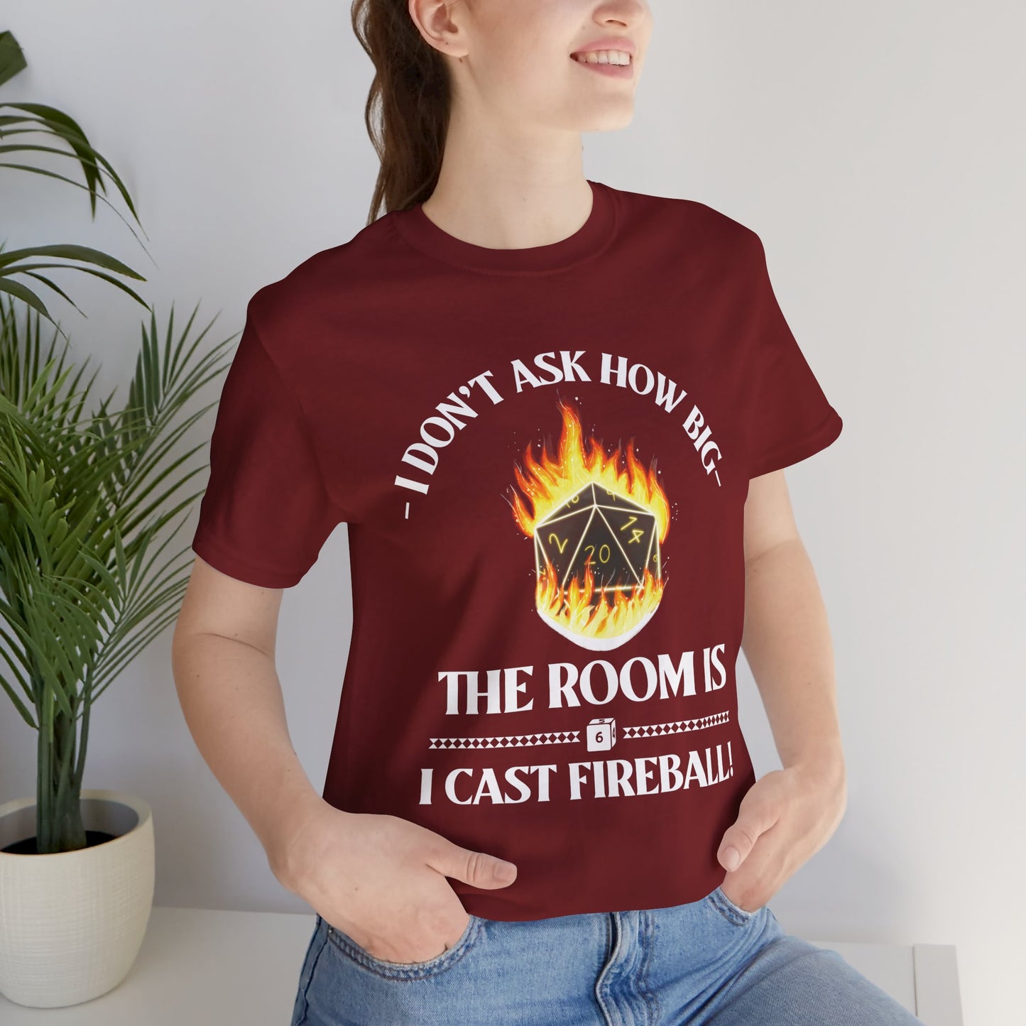 DnD, D&D, Cast fireball Unisex Tee, Introvert Meme Shirt, Funny Graphic Tee, Sarcastic T-Shirt, Humorous Top, Hilarious Quote Tee