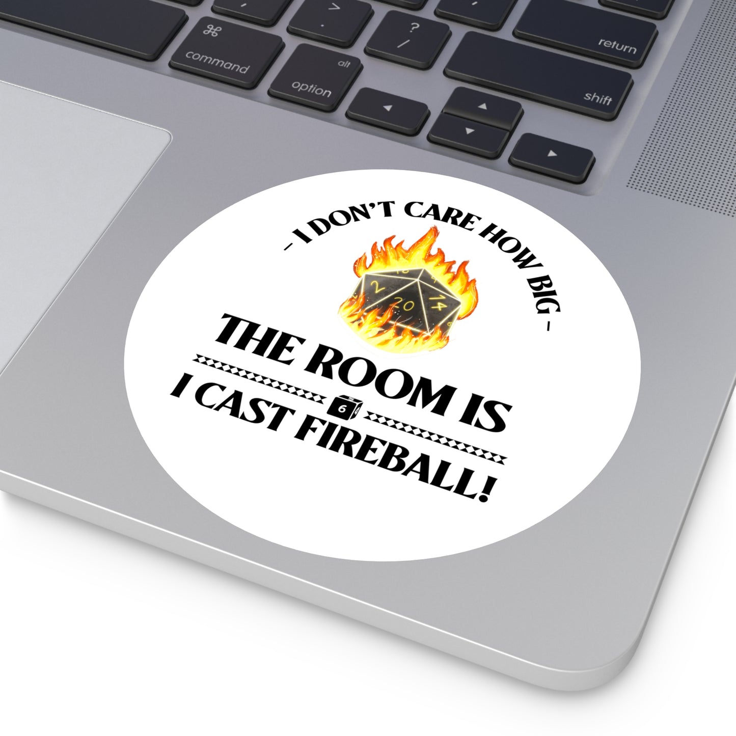 Sticker Set: D&D Cast Fireball Round Stickers