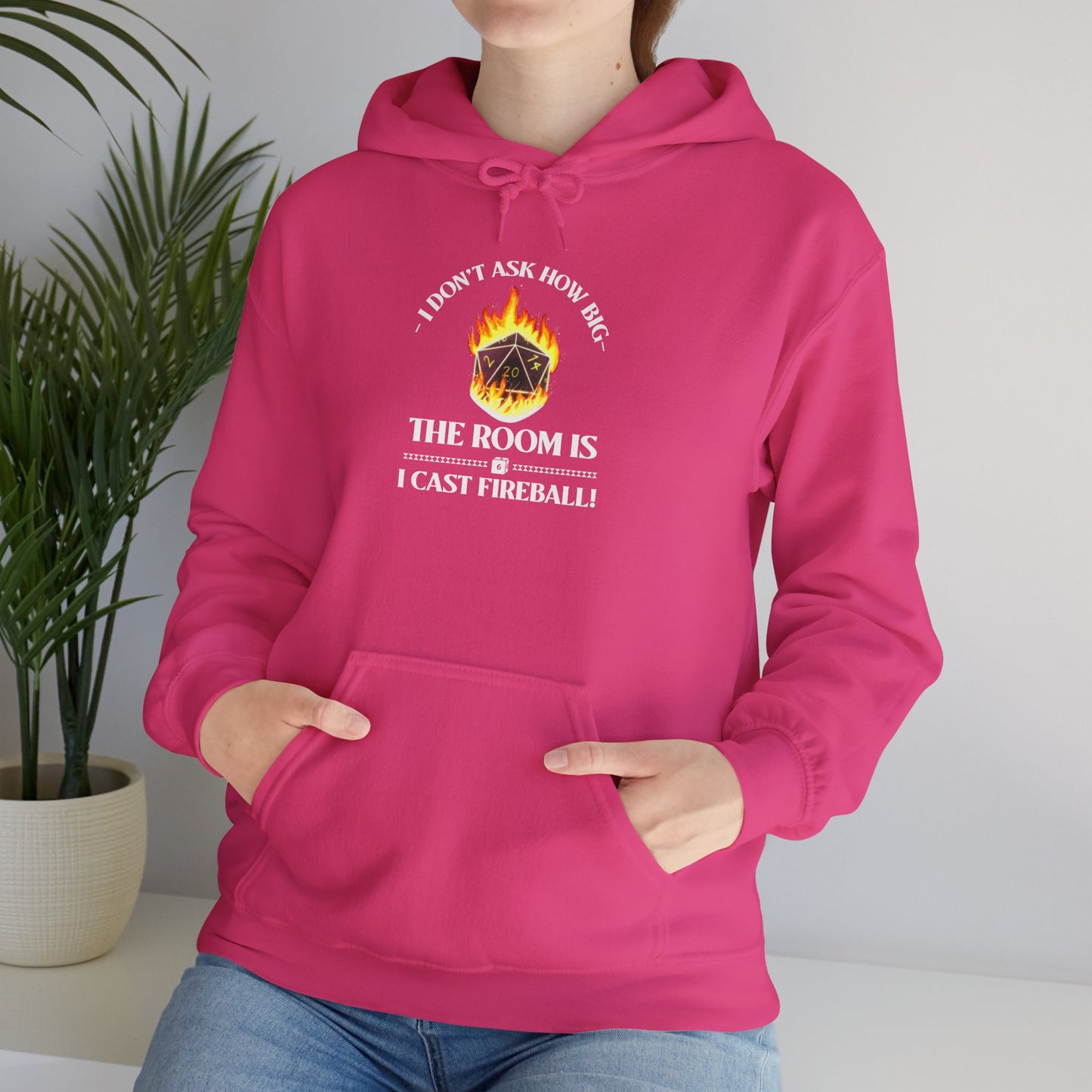 Hoodie - dnd Cast Fireball Design
