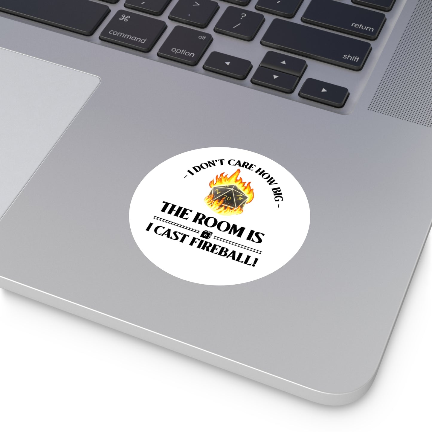 Sticker Set: D&D Cast Fireball Round Stickers