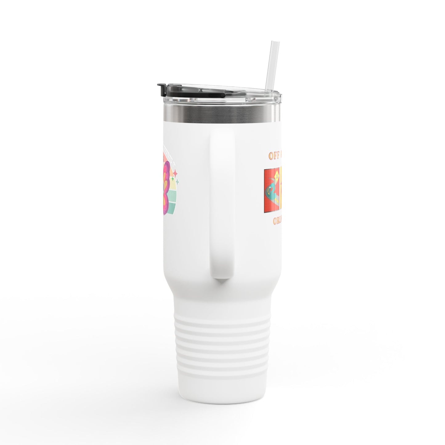 Socially Awkward Butterfly, Insulated Travel Mug, 40oz