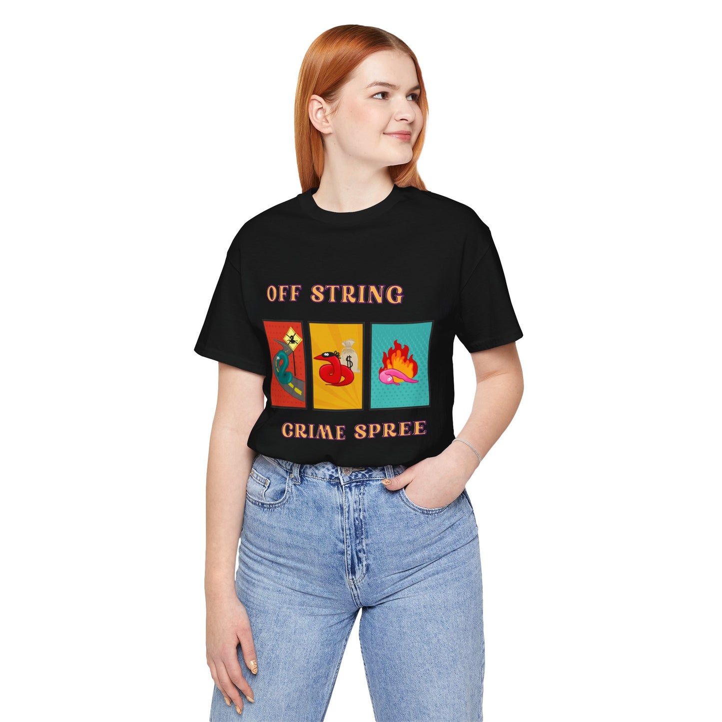 Worm on the String, Worm off the String, Crime Spree, Unisex Jersey Short Sleeve Tee