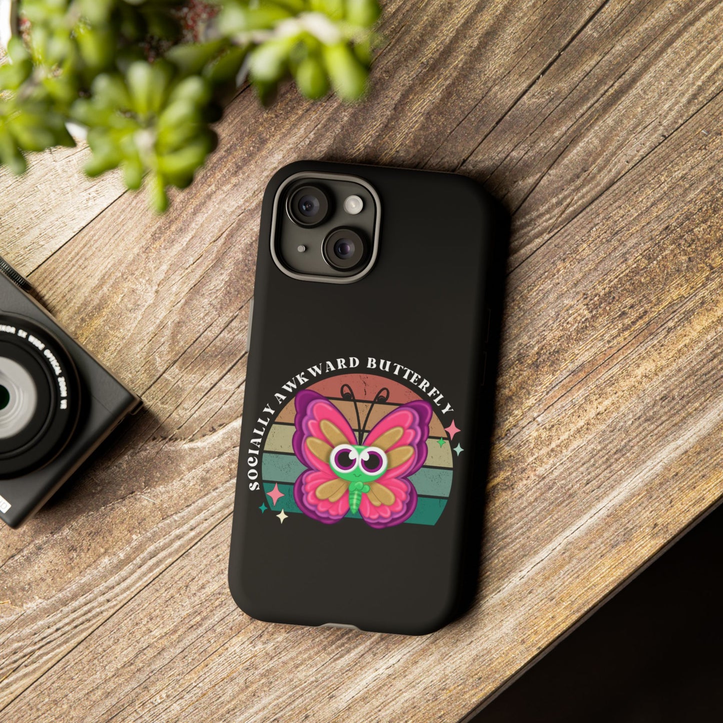 Socially Awkward Butterfly phone case Tough Cases