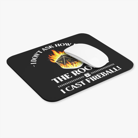Mouse Pad - DND Fireball Cast Spell Rectangle