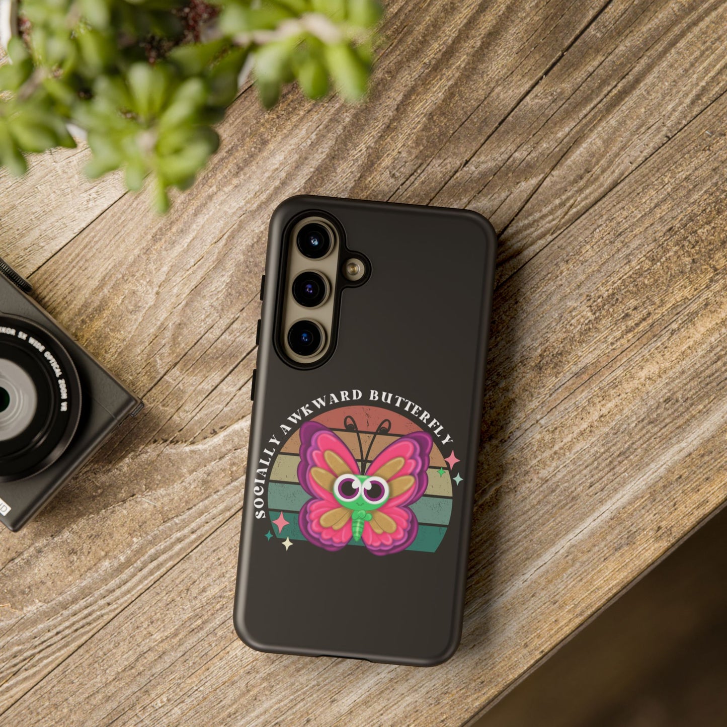 Socially Awkward Butterfly phone case Tough Cases