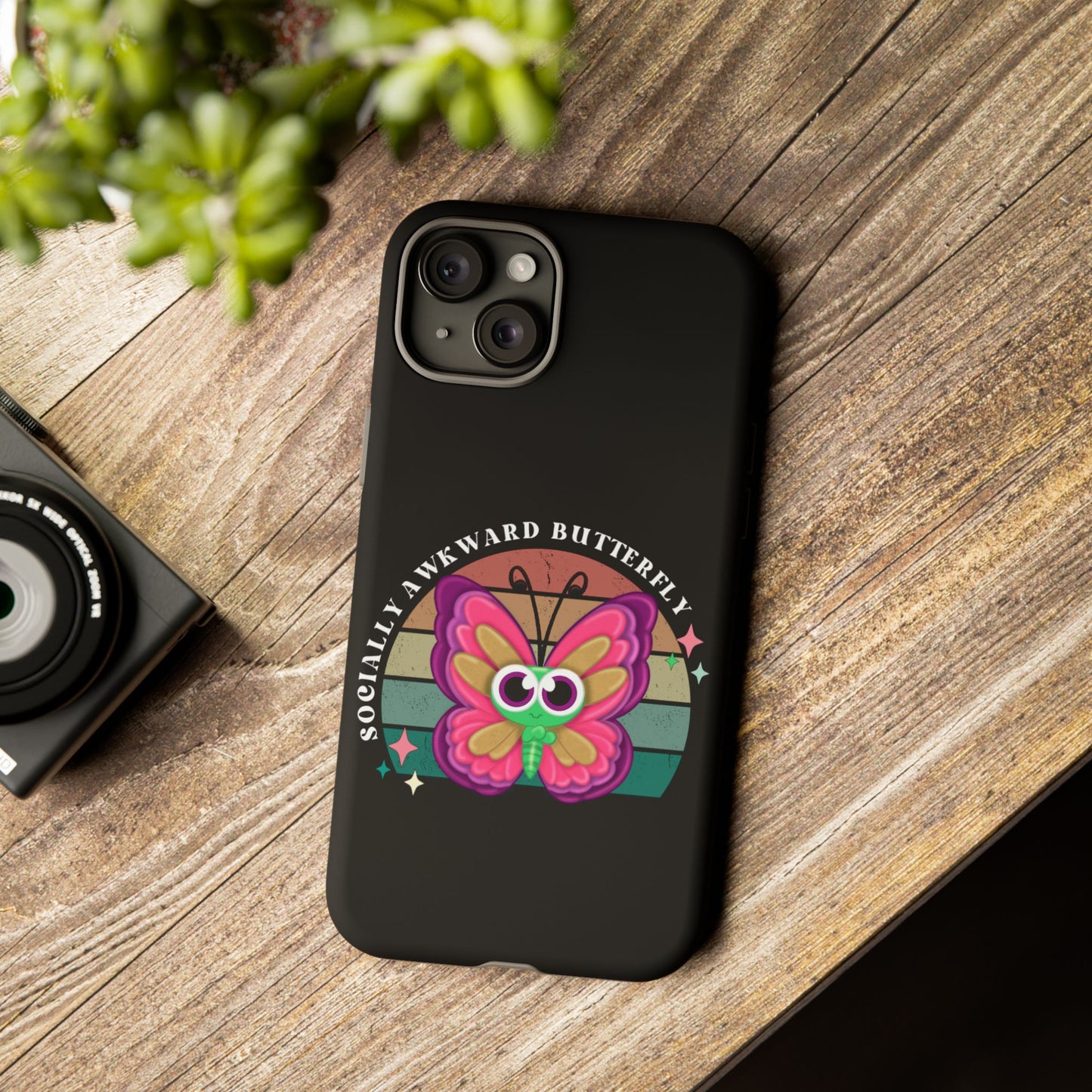 Socially Awkward Butterfly phone case Tough Cases